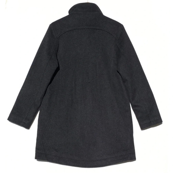 NWOT PENDLETON Women’s Gray Wool Zip And Snap front Overcoat Size Small - Picture 7 of 8